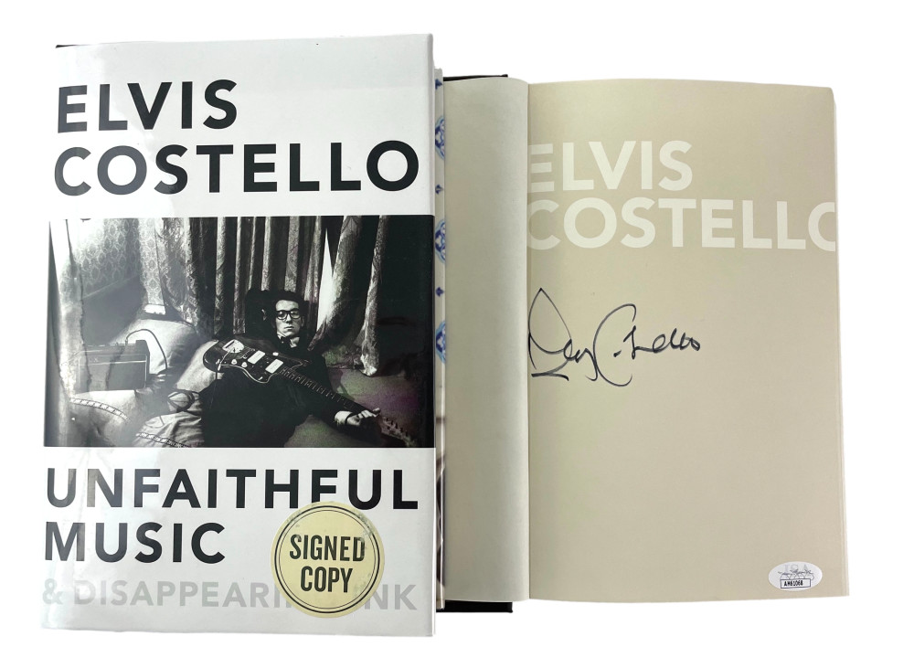 Elvis Costello Signed Autograph Unfaithful Music & Disappearing Ink Book w/ JSA
