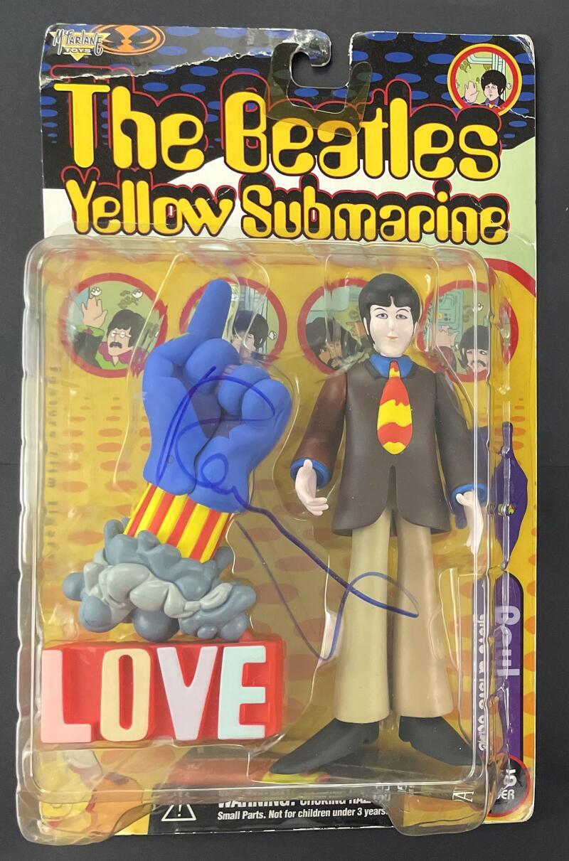 Paul McCartney The Beatles Signed Autograph 1999 Yellow Submarine Figure Toy JSA

