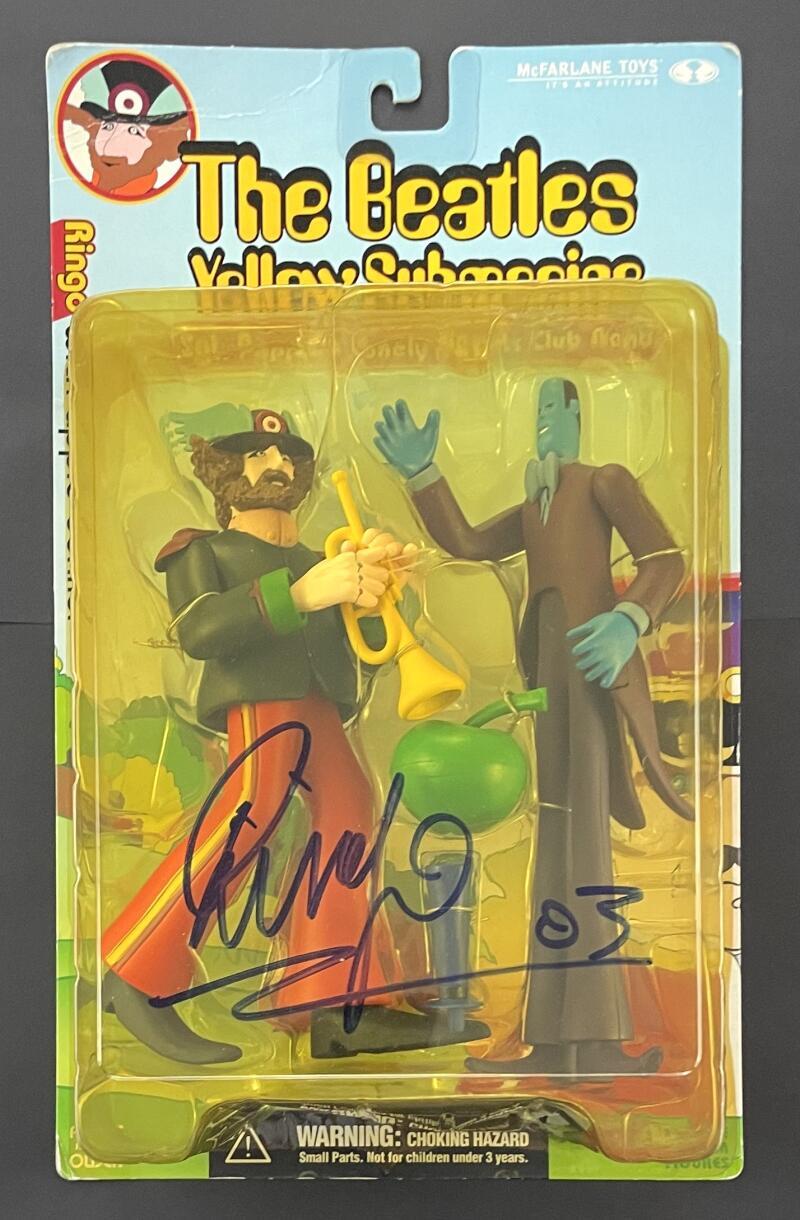 Ringo Starr The Beatles Signed Autograph 1999 Yellow Submarine Figure Toy PSA
