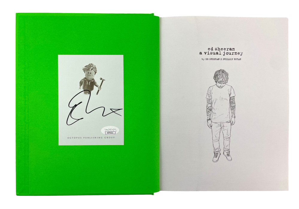 Ed Sheeran Signed Autograph A Visual Journey Book Subtract Multiply Plus JSA COA
