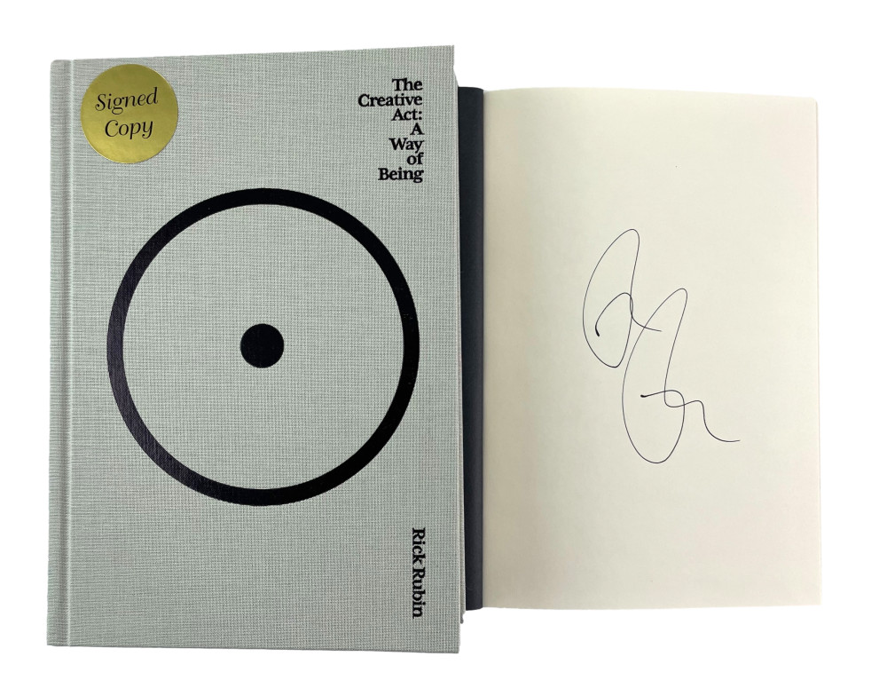 Rick Rubin Signed Autograph The Creative Act A Way of Being Book Def Jam Founder

