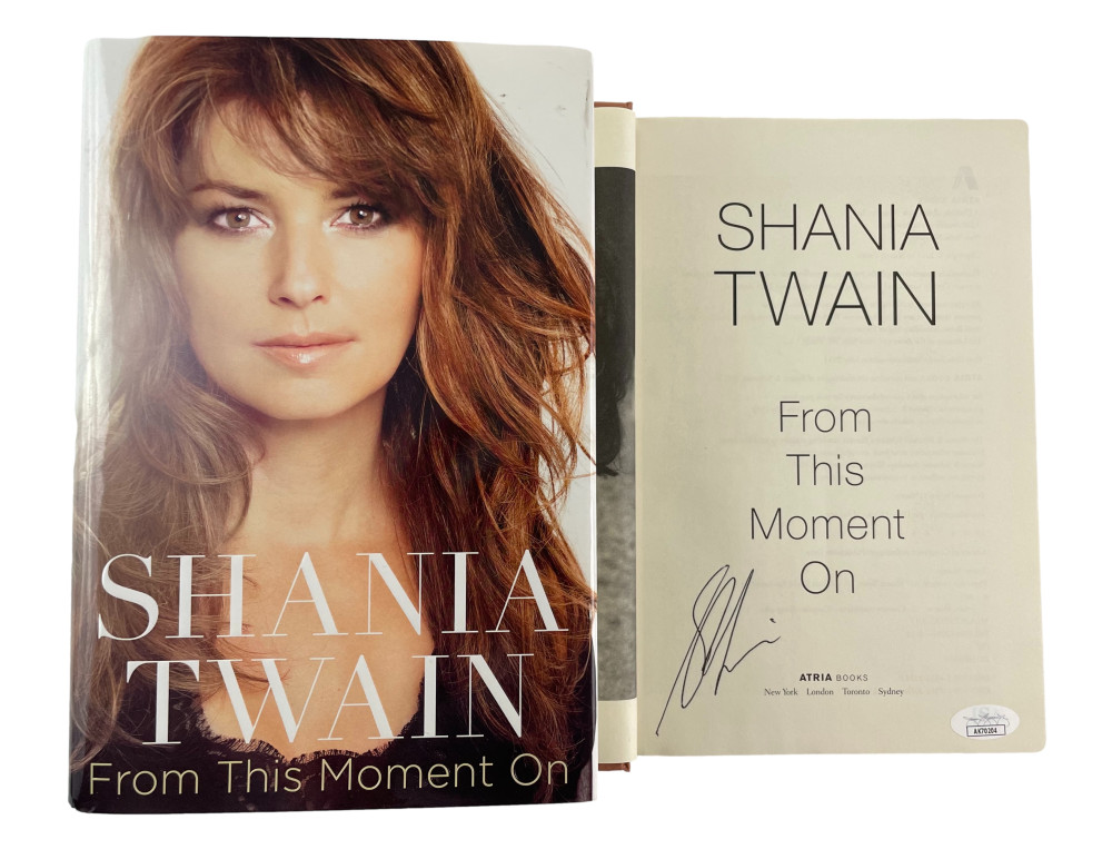 Shania Twain Signed Autograph From This Moment On Book - Country Music Icon JSA
