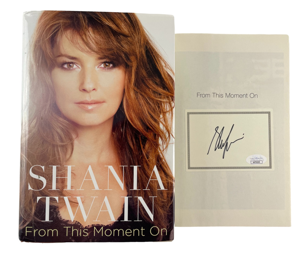 Shania Twain Signed Autograph From This Moment On Book Country Music w/ JSA COA
