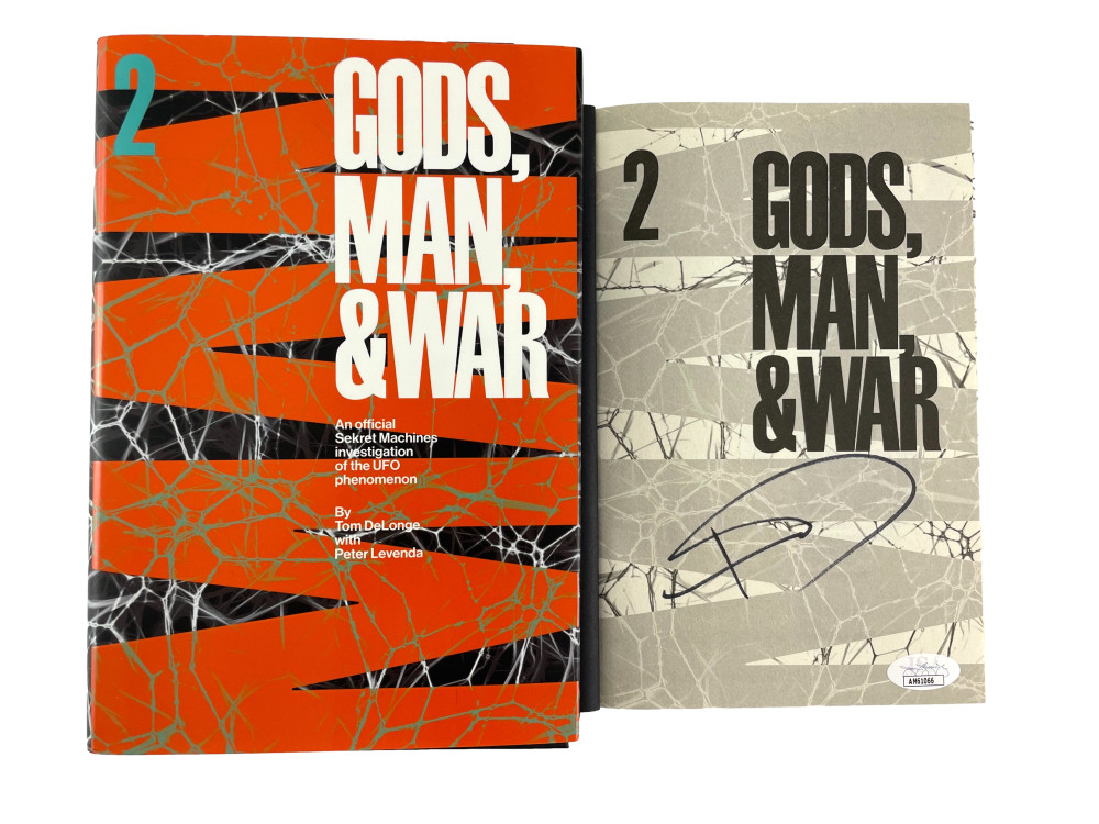 Tom DeLonge Blink-182 Signed Autograph Sekret Machines Gods Man War Vol 2 w/ JSA
