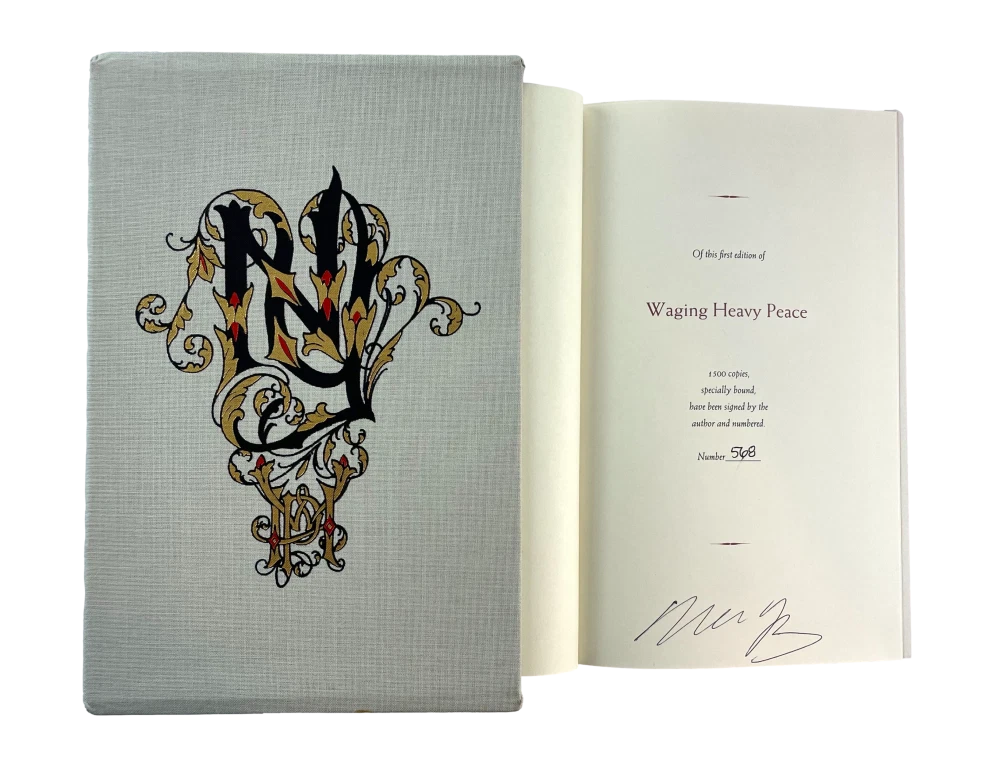 Neil Young CSNY Signed Autograph Limited Edition Waging Heavy Peace #'d 568/1500
