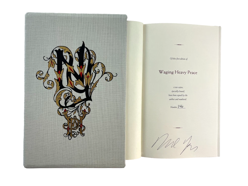 Neil Young CSNY Signed Autograph Limited Edition Waging Heavy Peace #'d 146/1500
