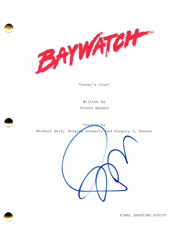 Pamela Pam Anderson Signed Autograph Baywatch Full Episode Script Sexy CJ Parker
