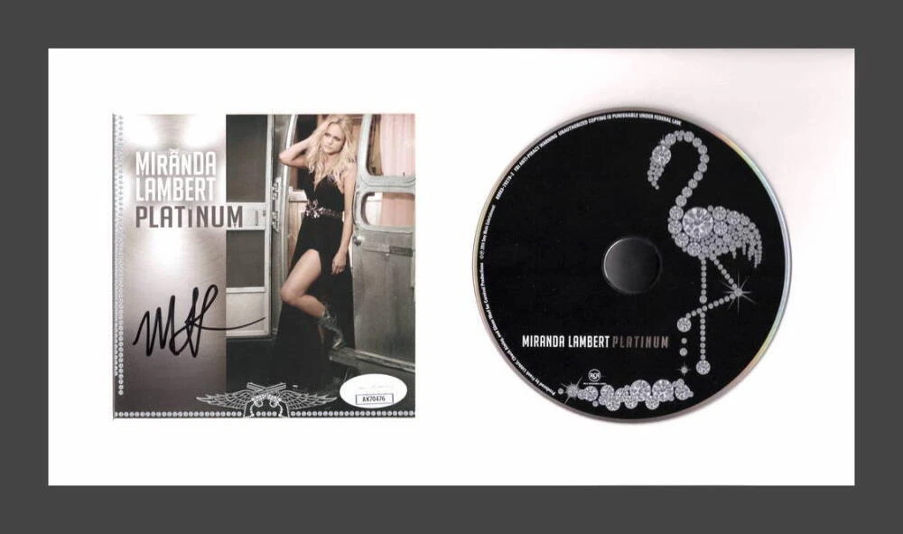 Miranda Lambert Signed Autograph Platinum Framed CD Display - Ready to Hang! JSA
