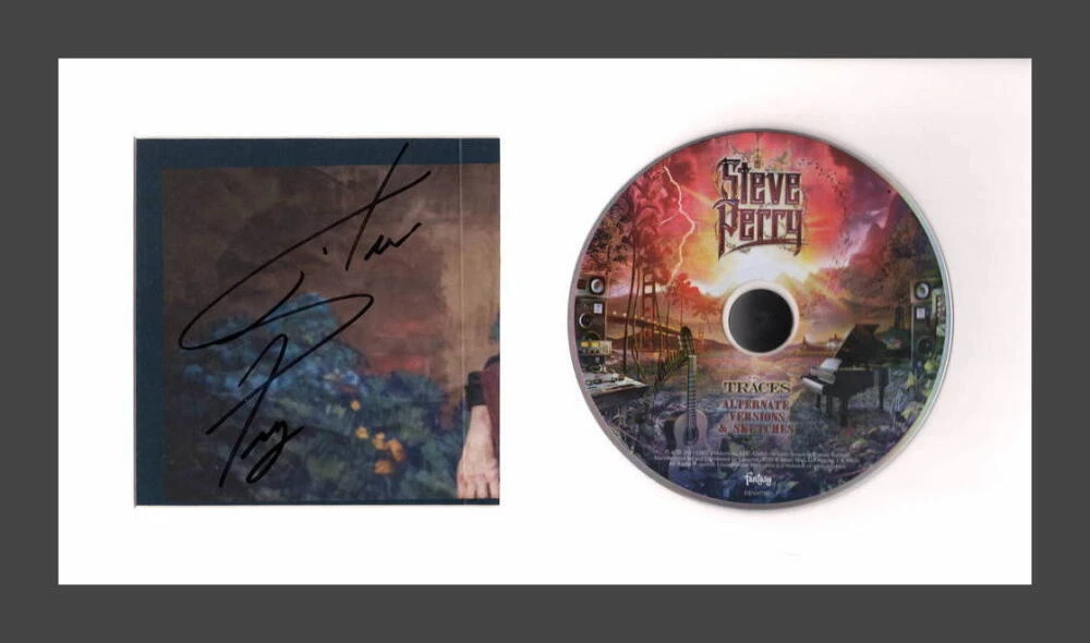 Steve Perry Journey Signed Autograph Traces Framed CD Display w/ JSA COA
