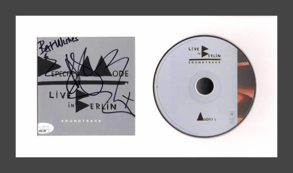 Dave Gahan Depeche Mode Signed Autograph Live in Berlin Framed CD Display w/ JSA
