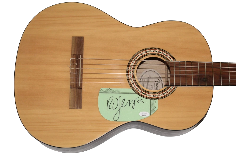 ROBERT SMITH SIGNED AUTOGRAPH FULL SIZE FENDER ACOUSTIC GUITAR THE CURE JSA COA
