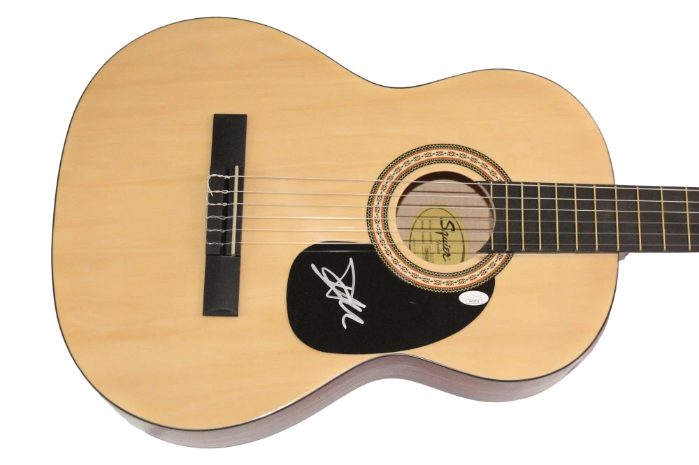 Damiano David Signed Autograph Fender Acoustic Guitar - Eurovision Maneskin JSA
