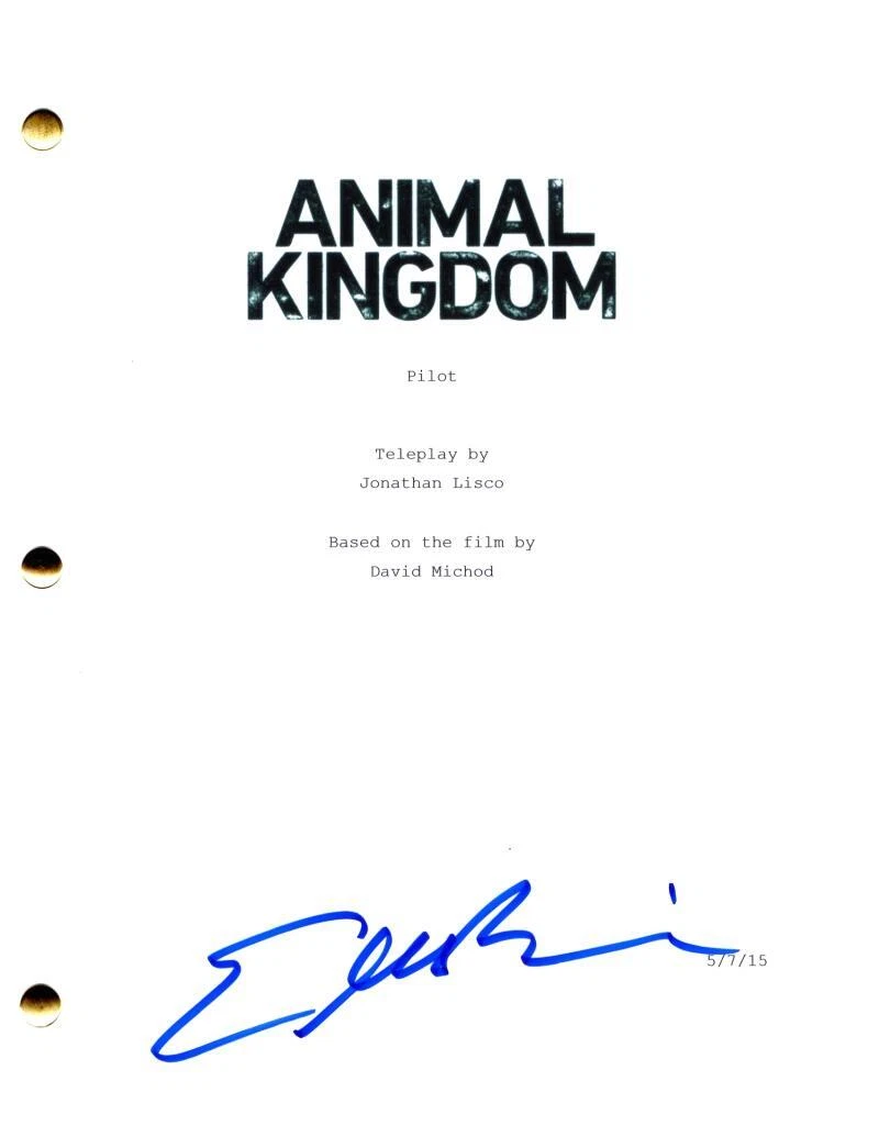 Ellen Barkin Signed Autograph Animal Kingdom Full Pilot Script - Full Signature!
