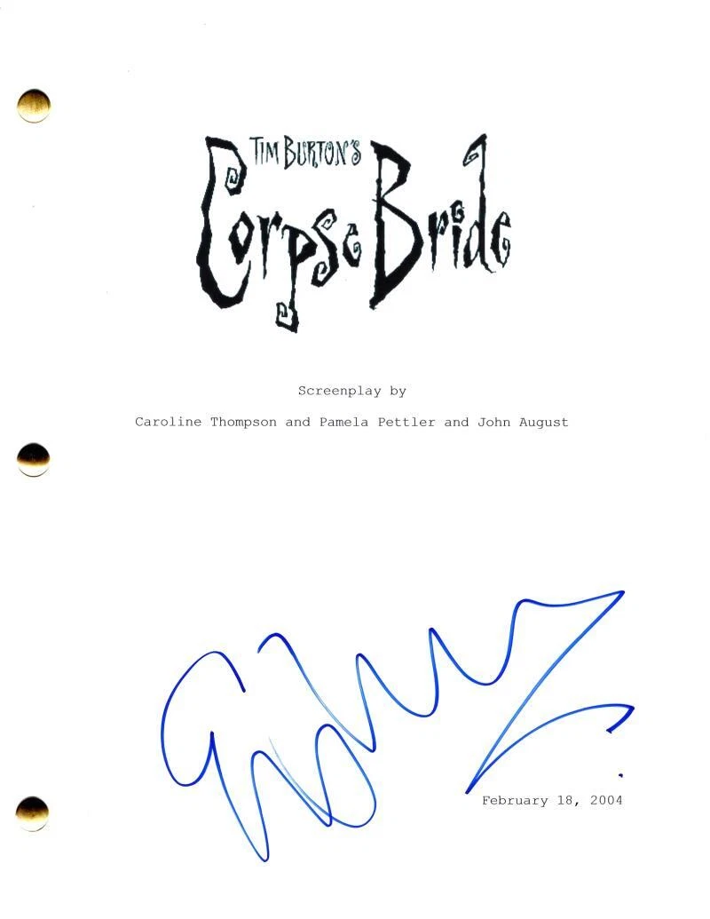 Emily Watson Signed Autograph Tim Burton Corpse Bride Full Movie Script Victoria
