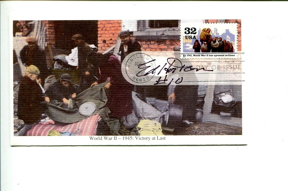 Edwin Ed Horton Jr WWII War Doolittle Raider Raid Signed Autograph FDC
