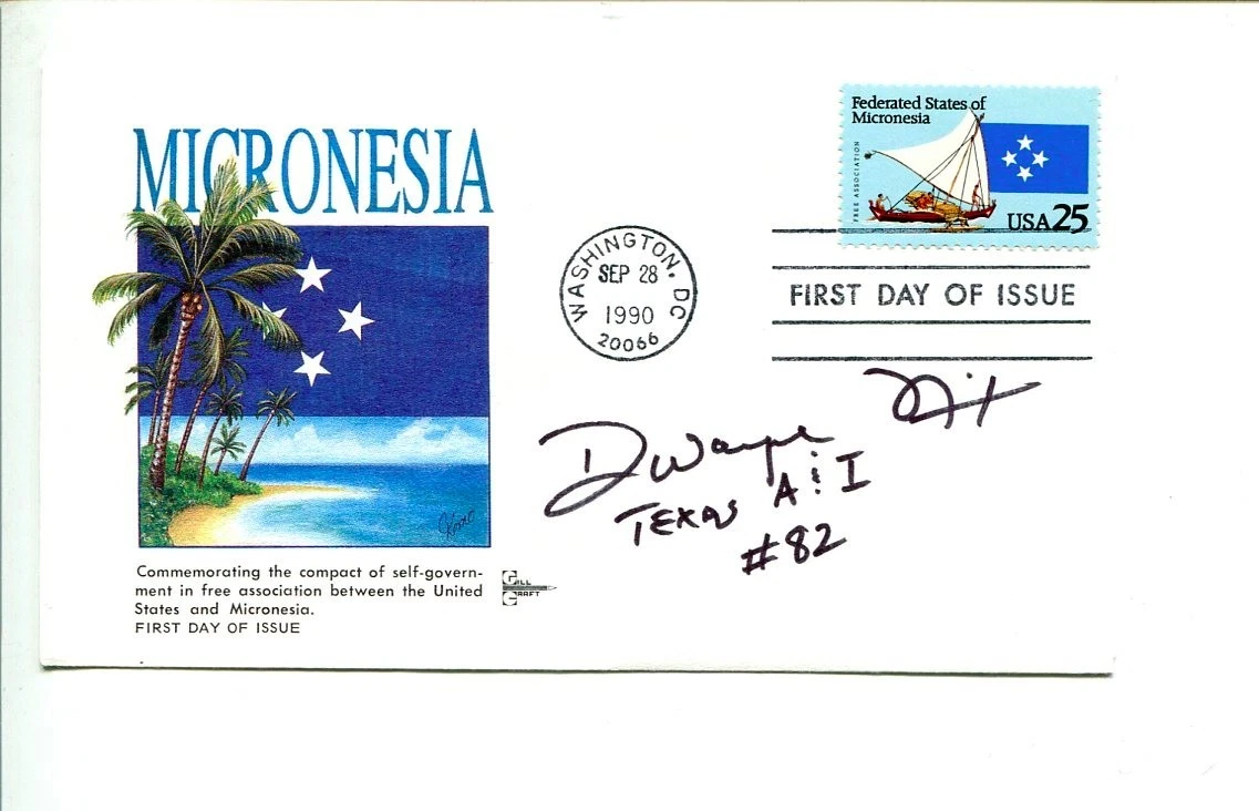 Dwayne Nix Texas A&I College Football HOF Signed Autograph FDC
