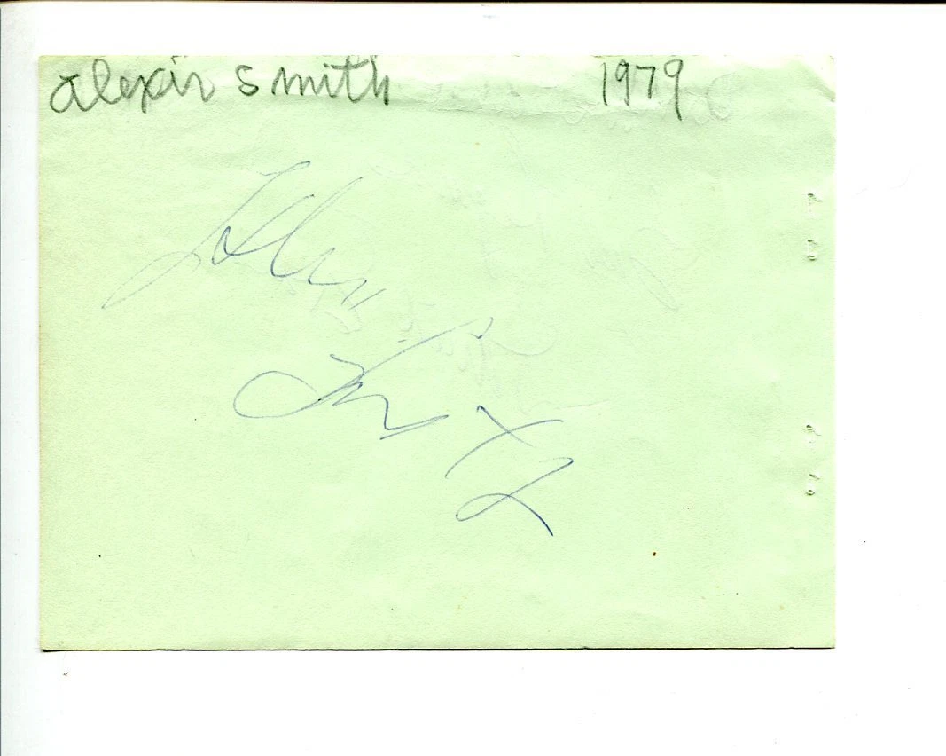 Alexis Smith Gentleman Jim Tough Guys The Age of Innocence Signed Autograph
