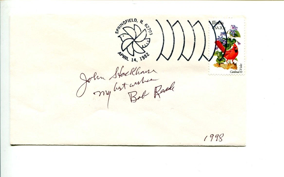 Bob Reade Augustana College HOF Cornell College Rams Signed Autograph FDC
