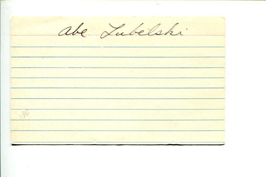 Abraham Lubelski NYArts Magazine Founder Signed Autograph
