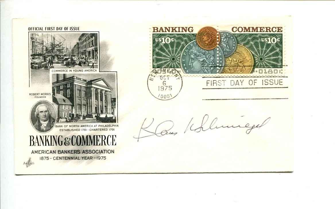 Klaus Schmiegel Prozac Inventor Chemist HOF Signed Autograph FDC
