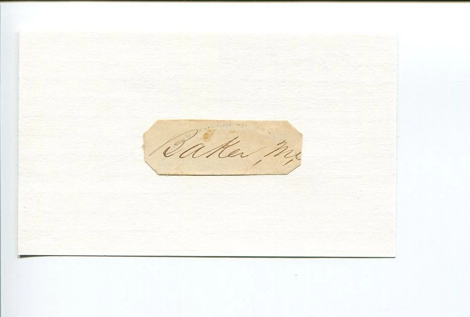 Stephen Baker Civil War NY New York US Representative Congress Signed Autograph
