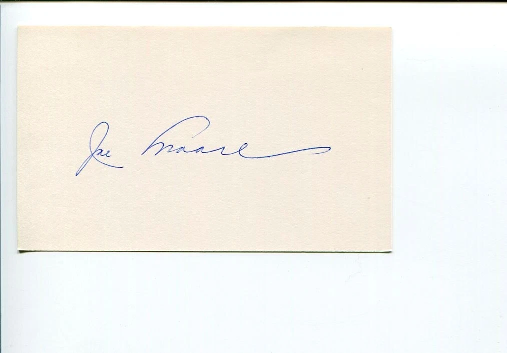 Joe Jo-Jo Moore NY New York Giants 1933 World Series Champion Signed Autograph
