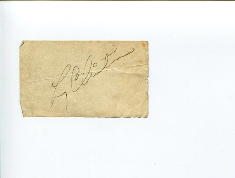 Larry Clinton Jazz Trumpeter Rare Signed Autograph
