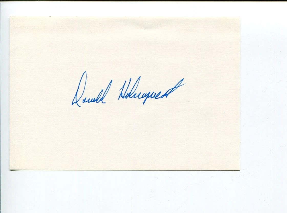 Donald Holmquest NASA Astronaut STS Space Signed Autograph
