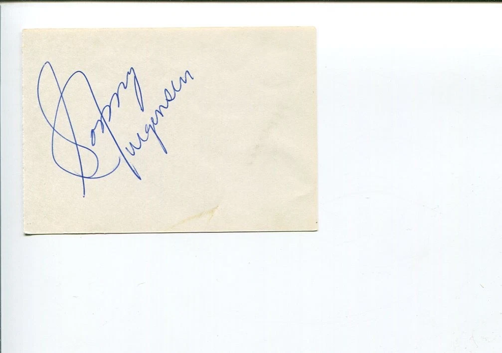 Sonny Jurgensen Washington Redskins Philadelphia Eagles HOF Signed Autograph JSA
