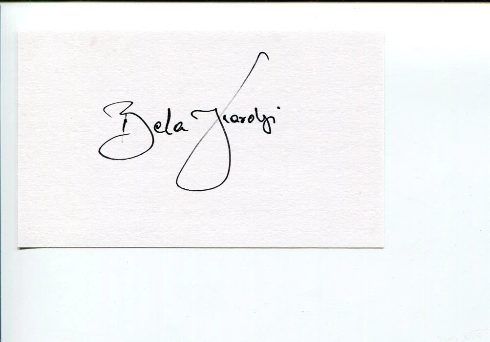 Bela Karolyi US Olympic Gymnastics Hall Of Famer HOF Coach Signed Autograph
