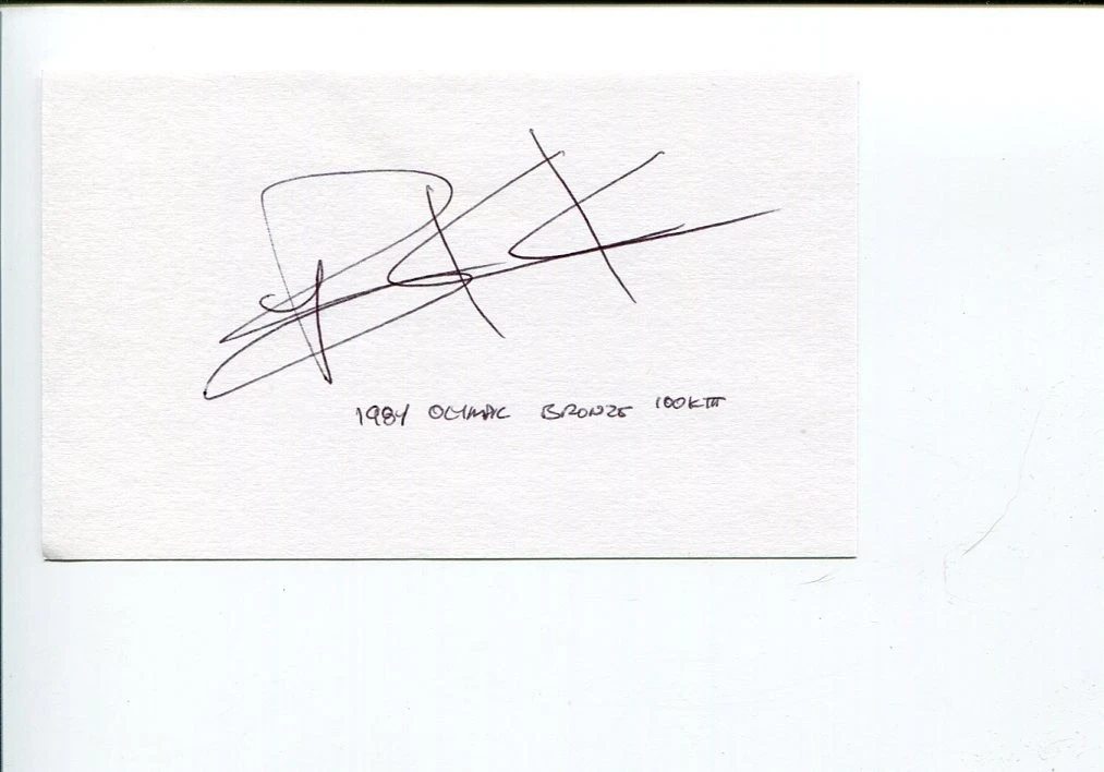 Clarence Knickman Olympic Bronze Road Bicycle Racing Cycling Signed Autograph

