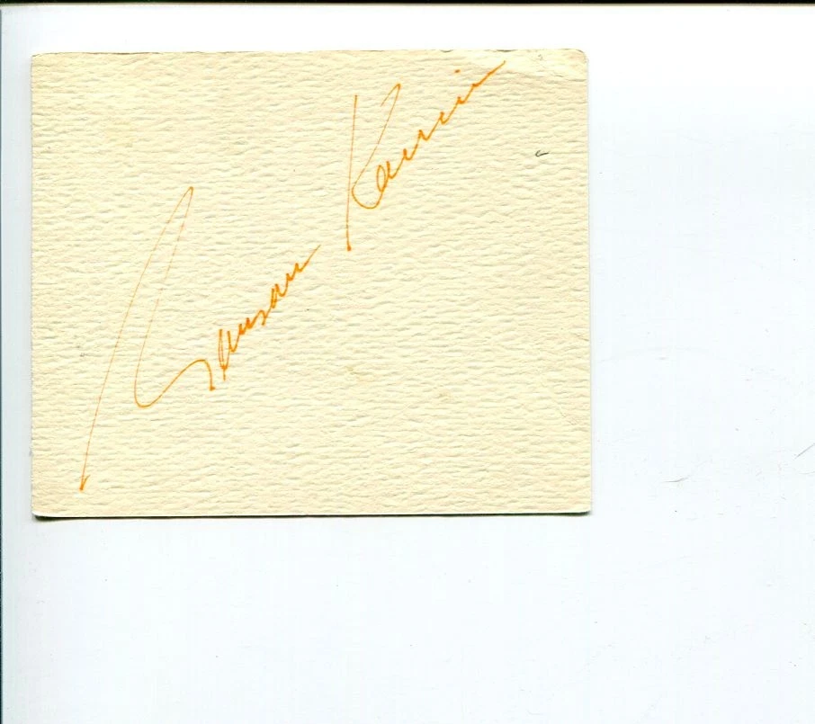 Garson Kanin Adam's Rib Born Yesterday Smash 3x Oscar Nominee Signed Autograph
