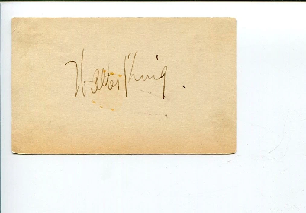 Walter Woolf King A Night at the Opera Marx Brothers Swiss Miss Signed Autograph
