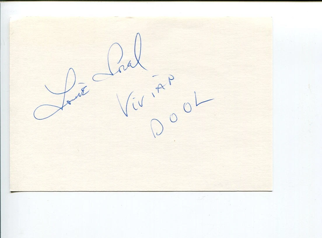 Louise Sorel Star Trek Port Charles Days of Our Lives Star Signed Autograph
