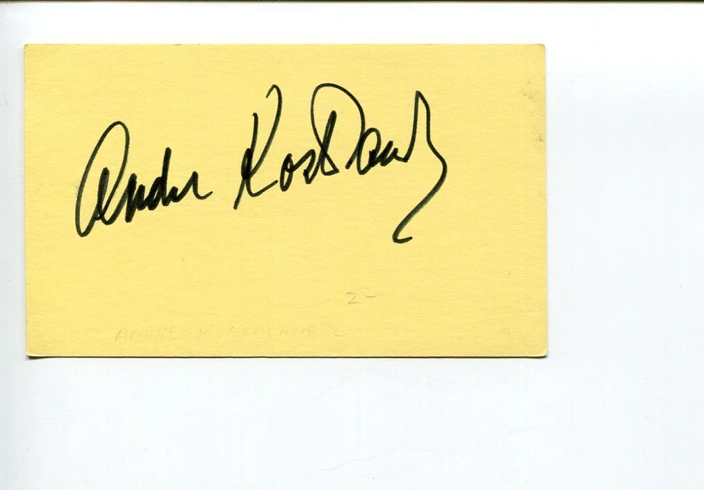 Andre Kostelanetz Classical Music Composer Signed Autograph
