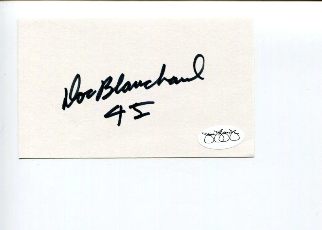 Doc Blanchard Army Heisman Winner 3x National Champ HOF Signed Autograph JSA
