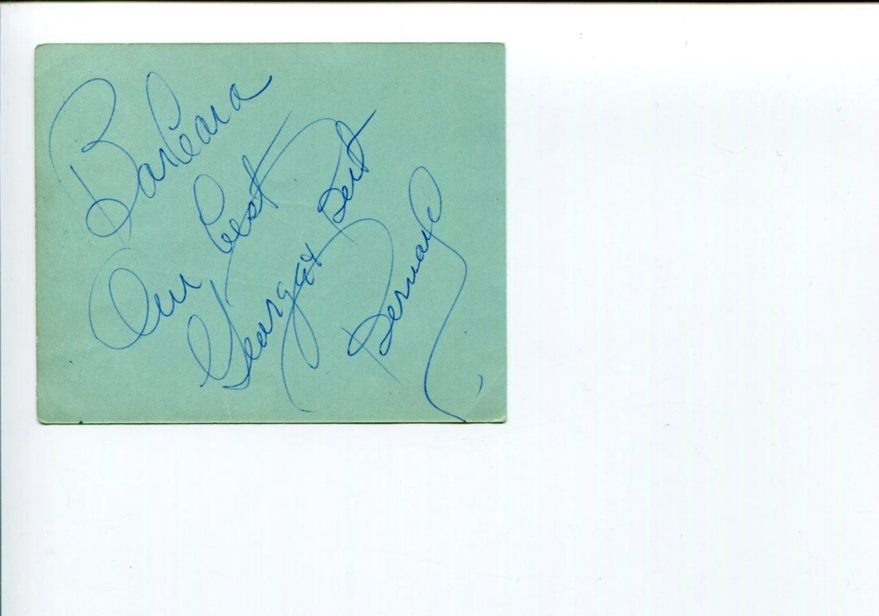 George & Bert Bernard Brothers Gobs and Gals British Pantomime Signed Autograph
