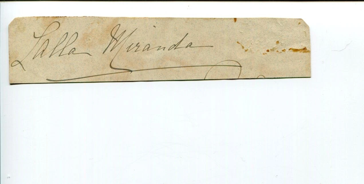 Lalla Miranda Australian Soprano Manhattan Philadelphia Opera Signed Autograph
