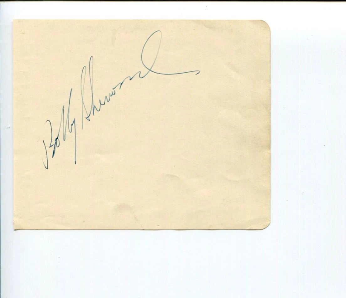 Bobby Sherwood Jazz Big Band Leader Trumpet Actor Signed Autograph
