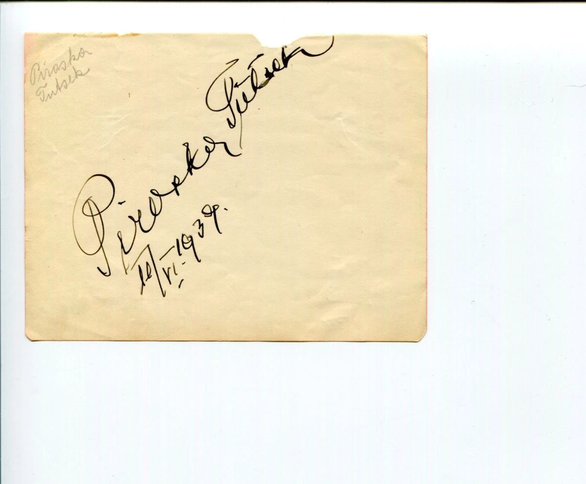 Piroska Tutsek Hungarian Royal Opera House Singer Mezzo Soprano Signed Autograph
