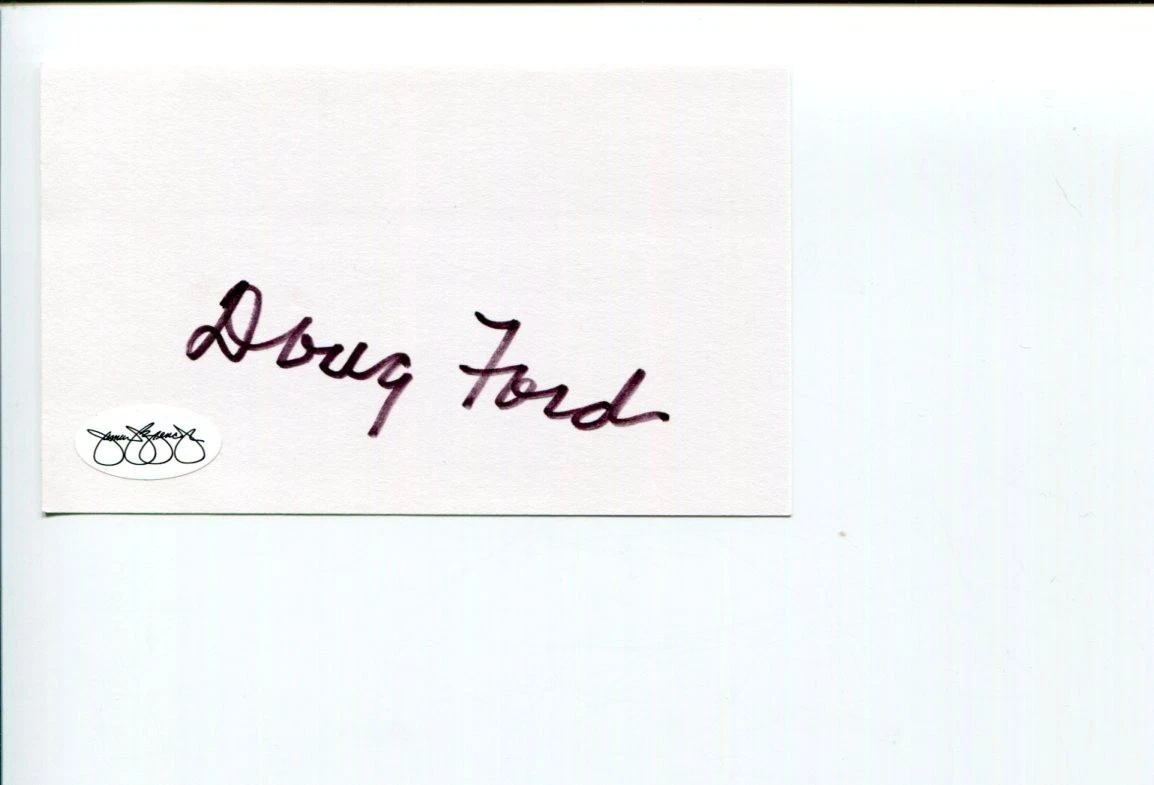 Doug Ford Masters PGA Golf Ryder Cup Champ Signed Autograph JSA
