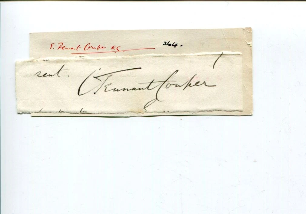 Charles Tennant Couper Scotland Scottish Law Legal Author Signed Autograph
