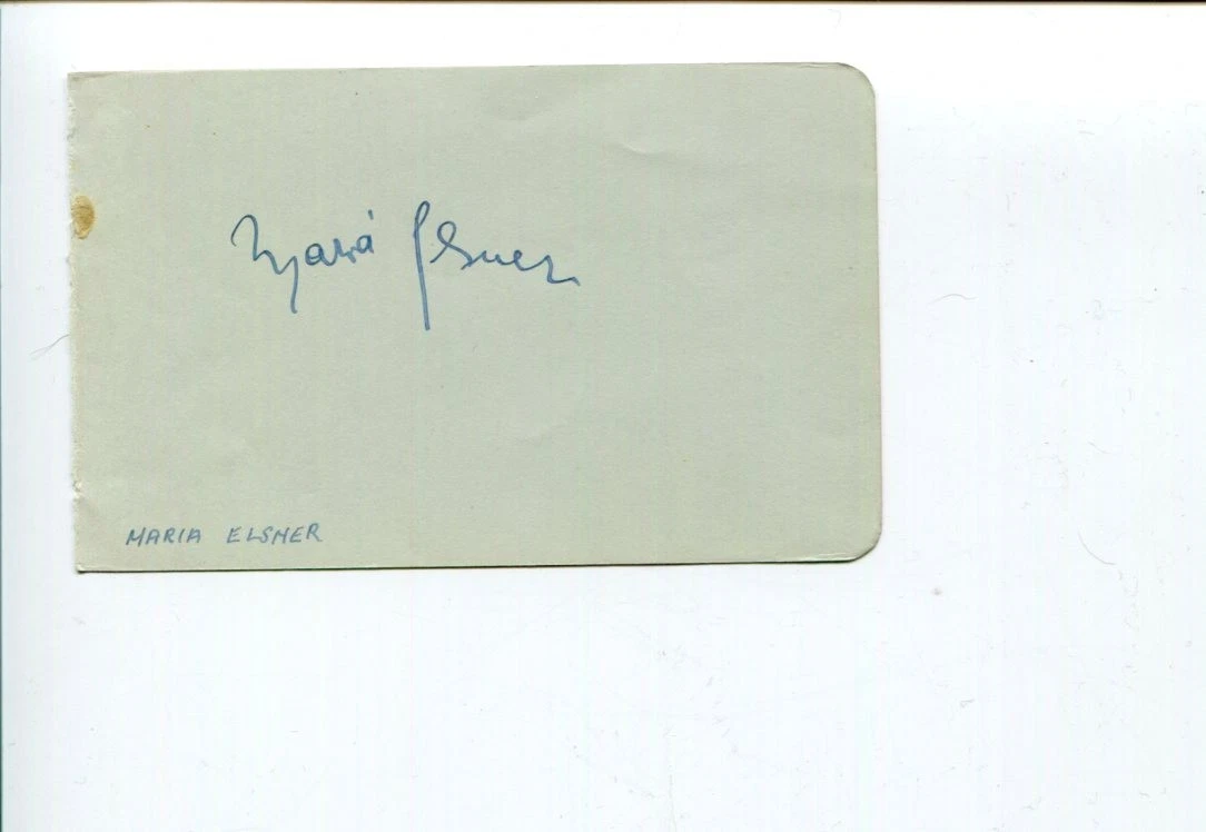 Maria Elsner Opera Singer & Actress Leueen MacGrath Pygmalion Signed Autograph
