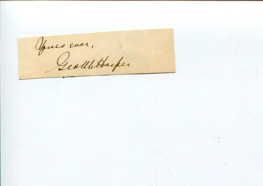 George McLean Harper Author Poet Educator Signed Autograph
