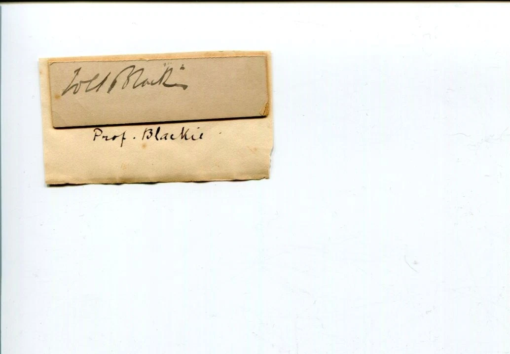 John Stuart Blackie Scottish Scholar And Man Of Letters Signed Autograph
