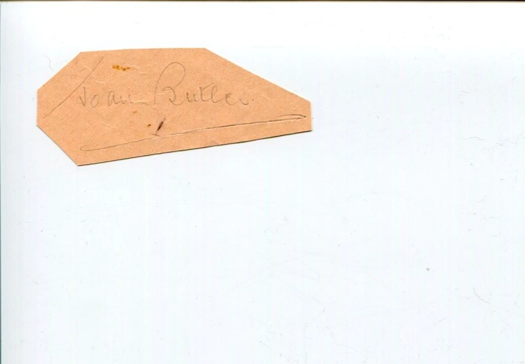 Joan Butler Mezzo-Soprano Opera Singer Signed Autograph
