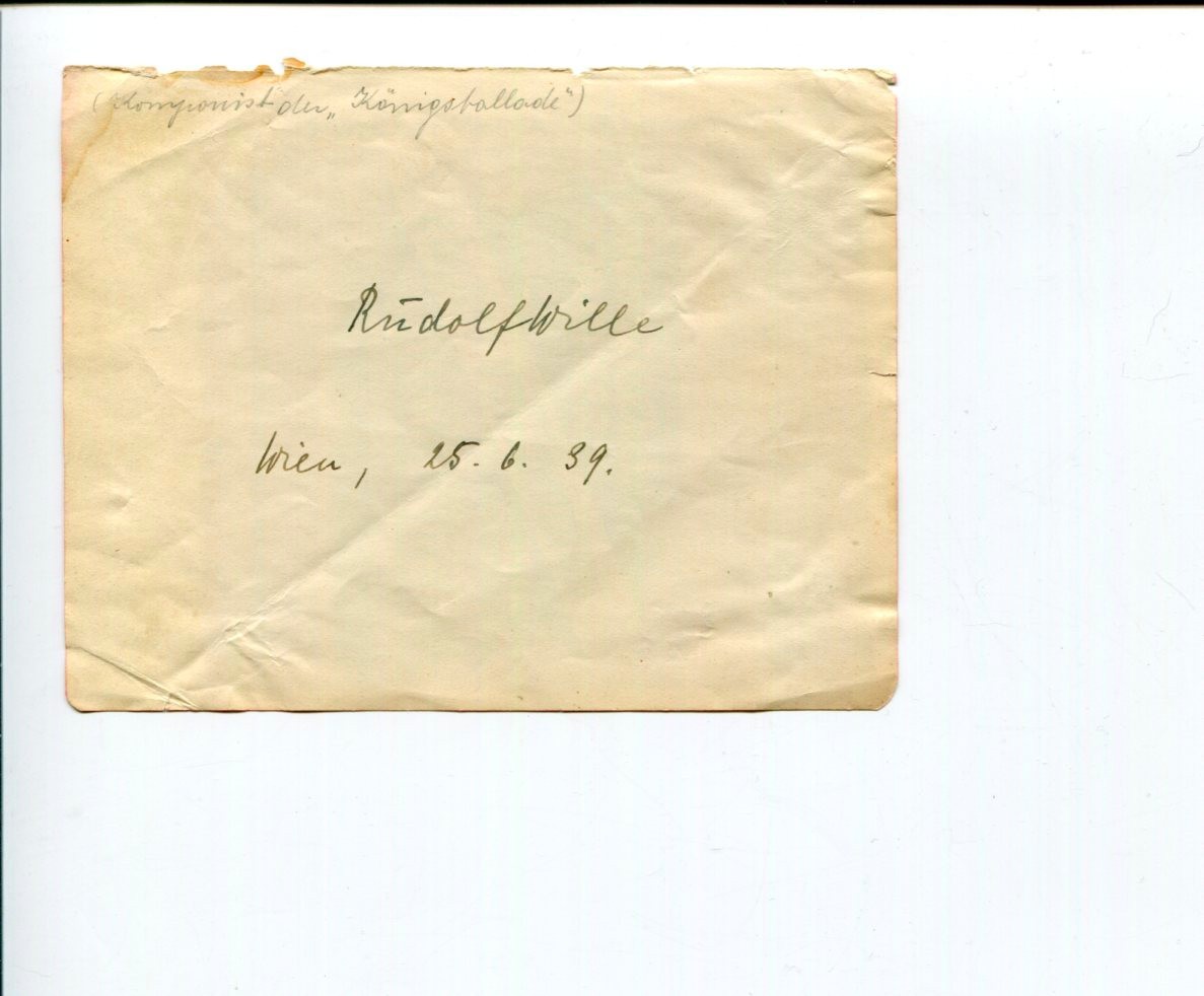 Rudolf Wille German Classical Composer Signed Autograph
