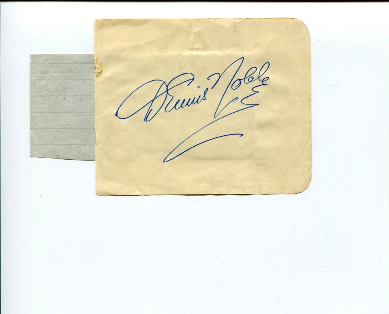 Dennis Noble Opera Singer & The Radio Revellers Signed Autograph
