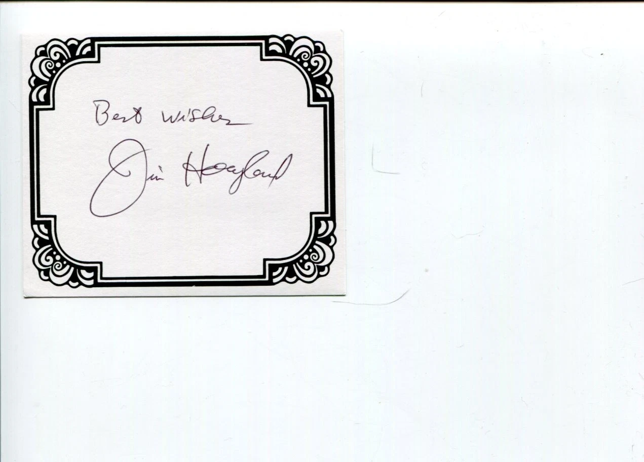 Jim Hoagland Pulitzer Prize Journalist Author Signed Autograph Bookplate
