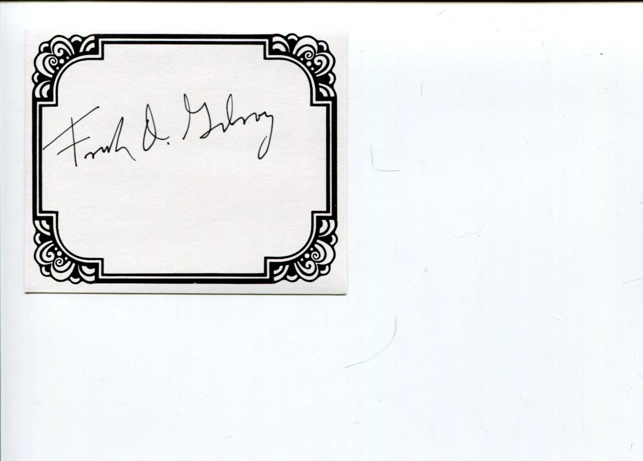 Frank D. Gilroy Pulitzer Prize Playwright Tony Award Signed Autograph Bookplate
